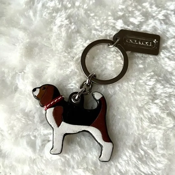 Product image for 🐕‍🦺COACH TRI COLOR DOG KEYCHAIN