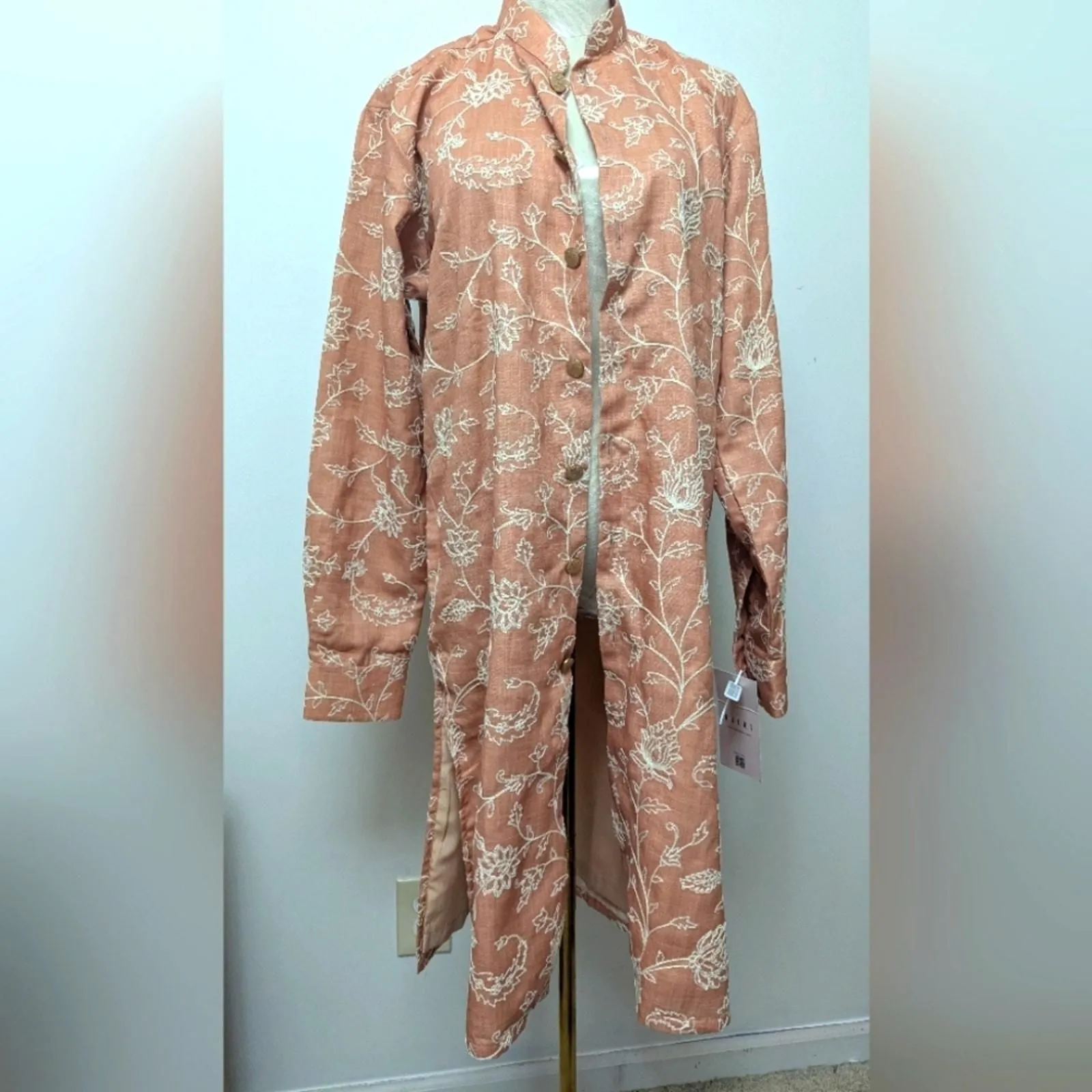 Product image for NWT Kalki Long Stylish embroidery longline jacket Size S - kalki