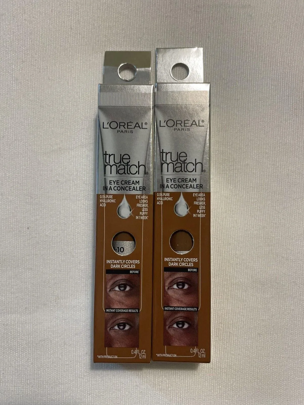 Product image for L'Oreal Paris (2) True Match Eye Cream in a Concealer Deep N9-10 paraben free