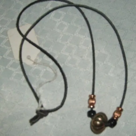 Product image for Necklace Bronze/Gold-tone Beads Handmade Vintage
