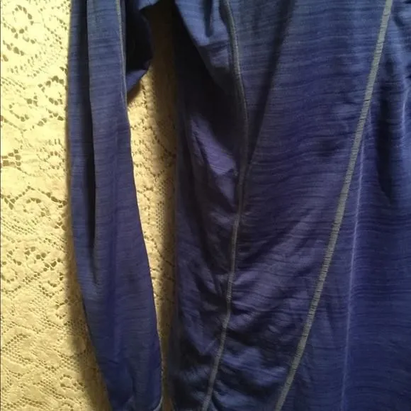 Product image for Athleta size small blue half zip shirt workout
