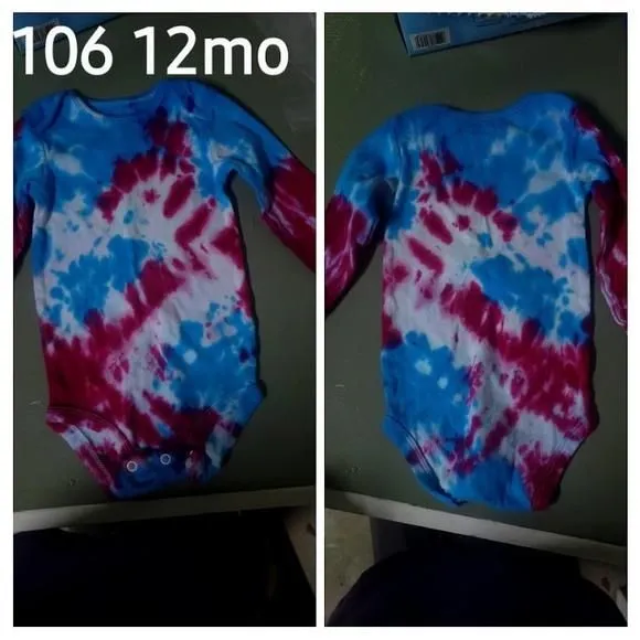 Product image for #106 12 month red white and blue onesie