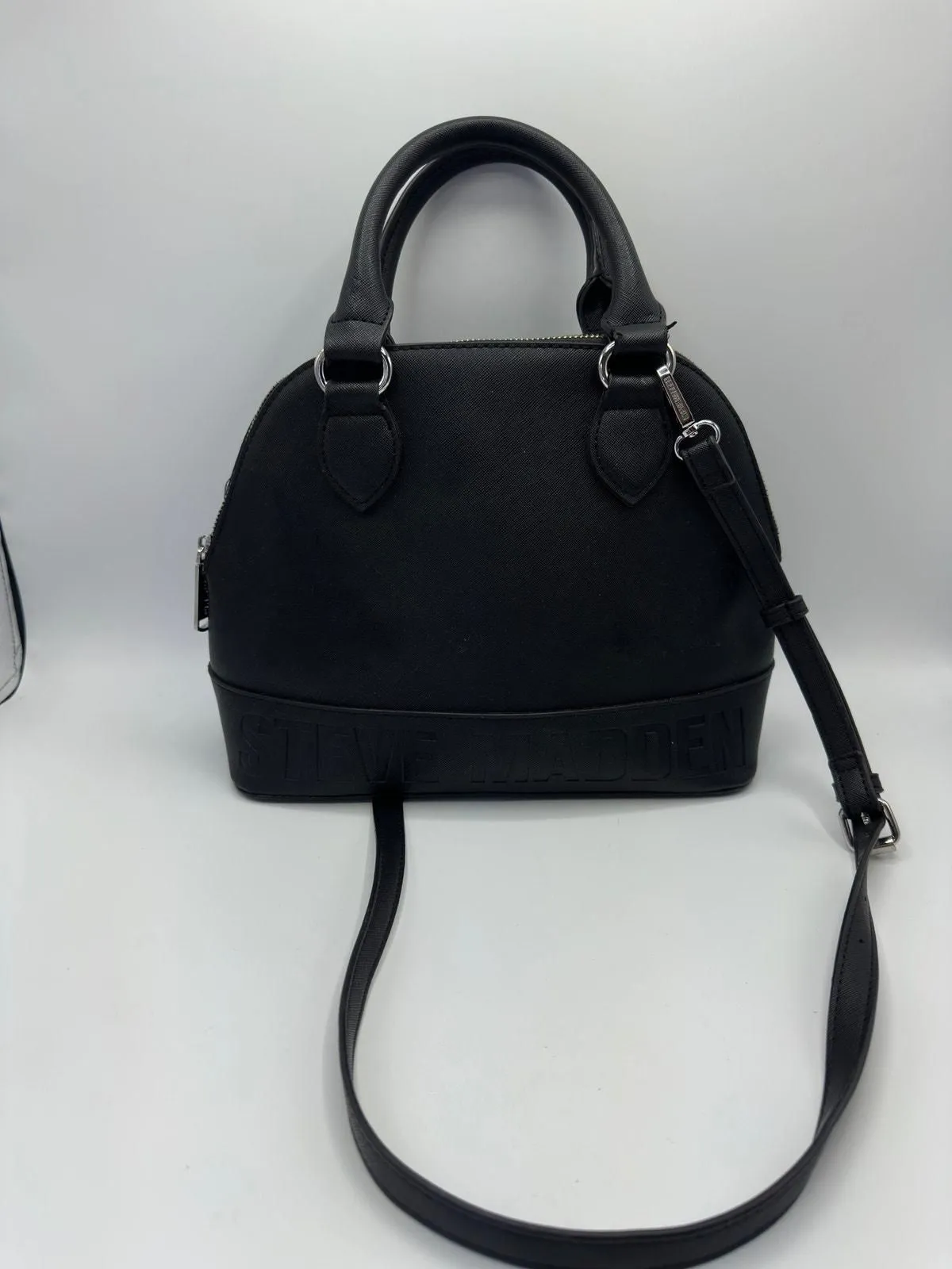 Product image for Steve Madden Brevvy Black Satchel Crossbody GUC