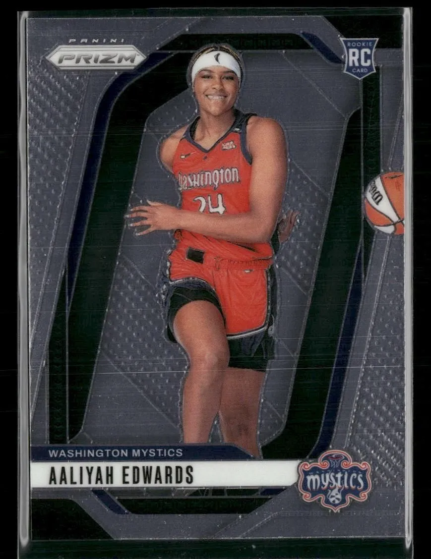 Product image for 2024 Panini Prizm WNBA #142 Aaliyah Edwards Washington Mystics