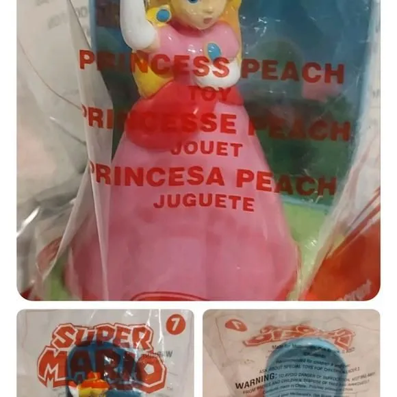 Product image for McDonalds Nintendo Super Mario Princess Peach Happy Meal Toy2017 # 7Facto