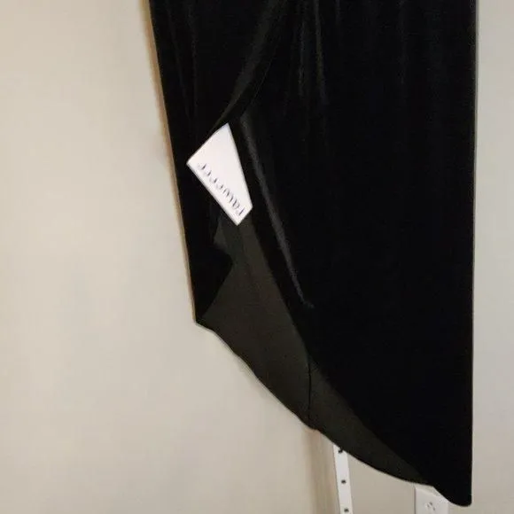 Product image for Bar III Women's Ruched Slit-Front Velvet Midi Skirt