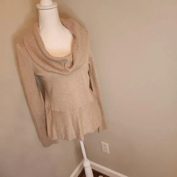 Product image for White House Black Market Oatmeal Cowl Neck Sweater