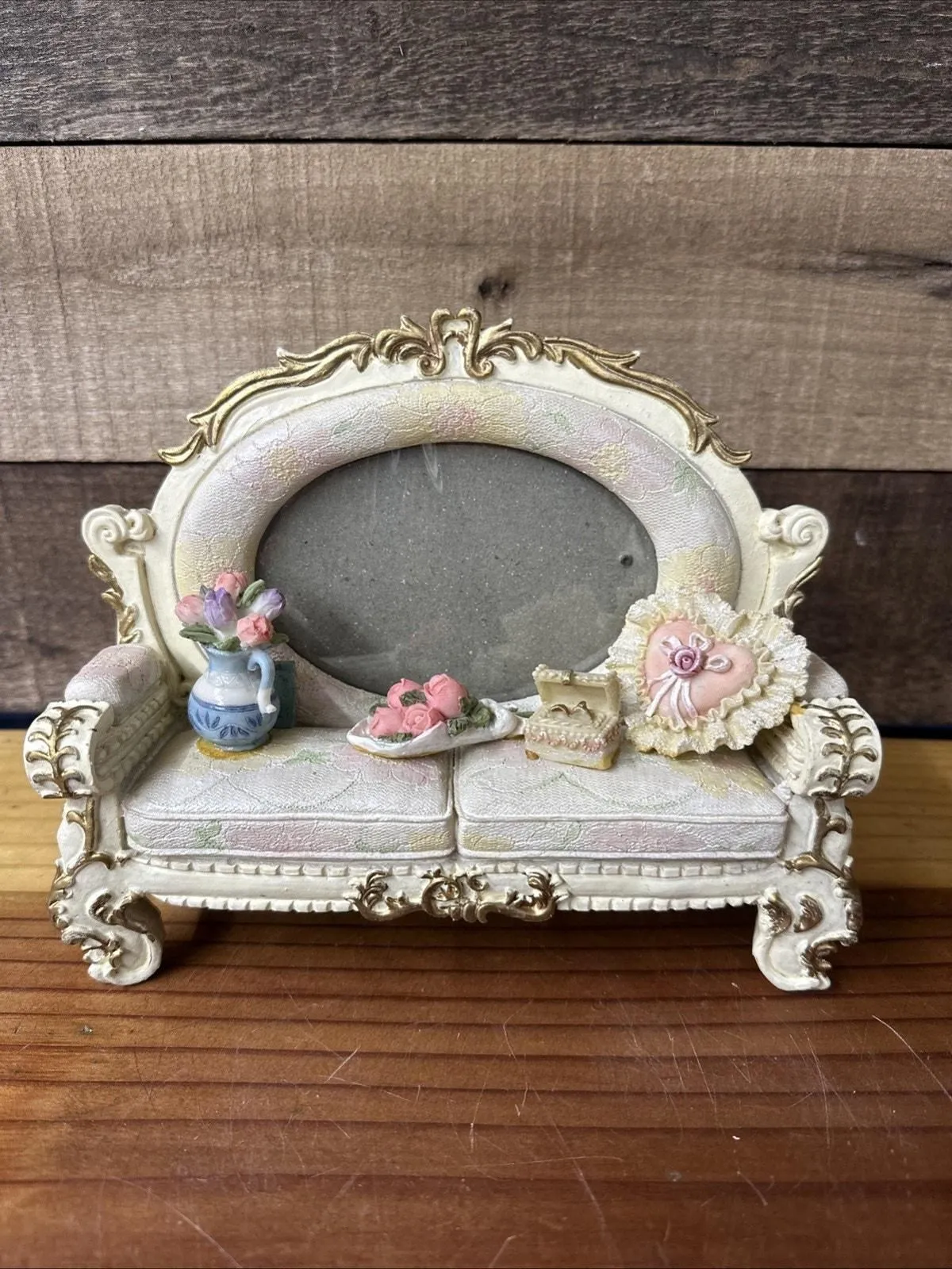 Product image for Vintage Hand Painted Victorian Picture Frame Loveseat