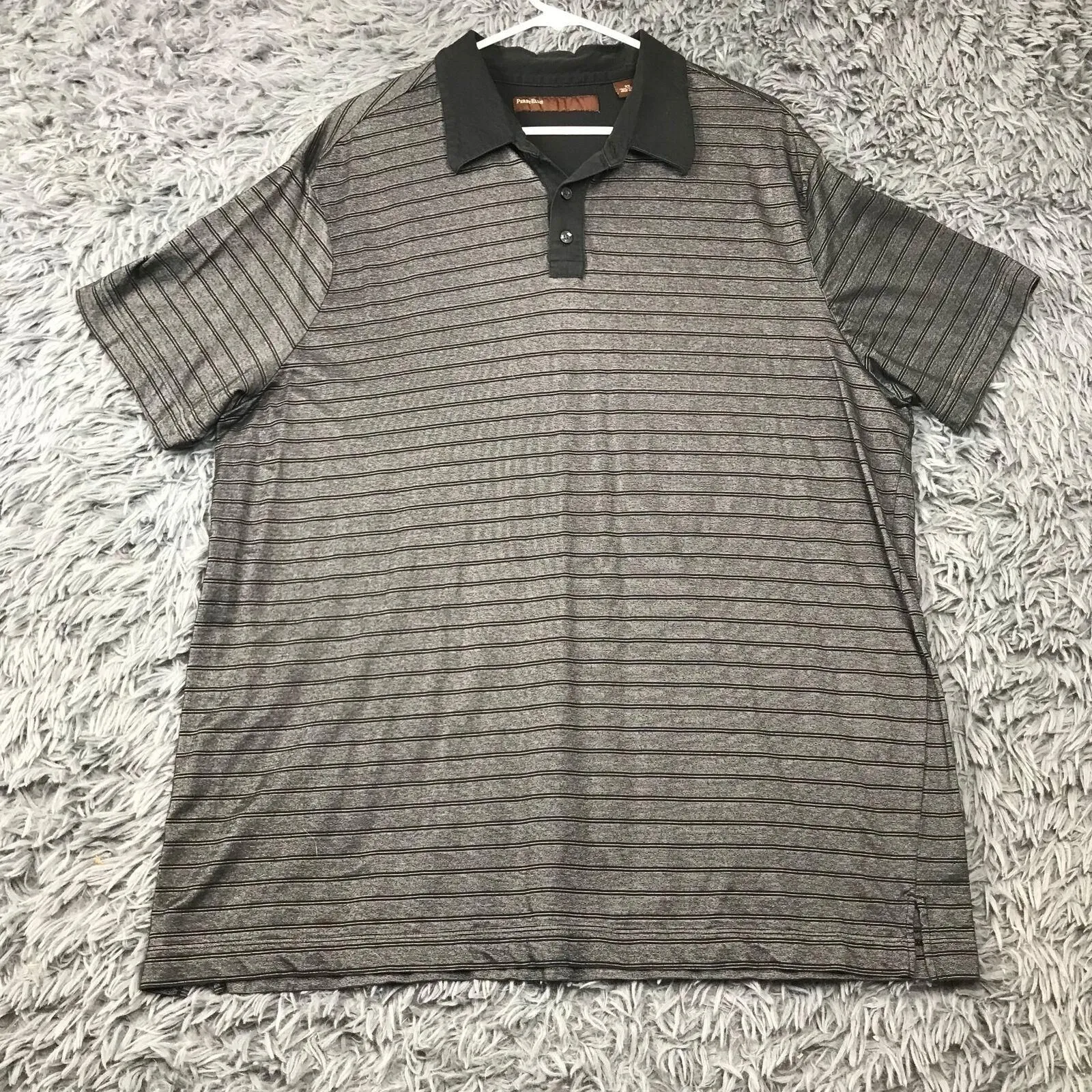 Perry Ellis Men's Polo Athletic Golf Striped Short Sleeve Shirt