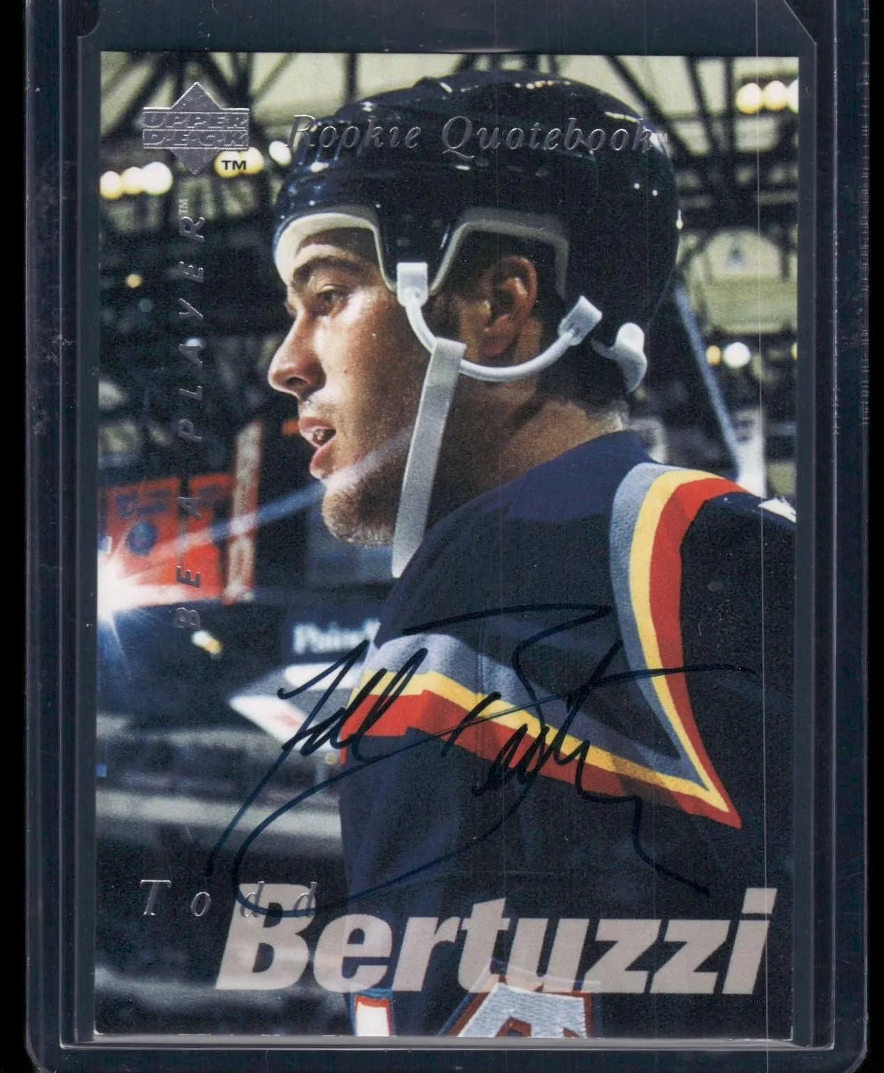 Product image for 1995 Upper Deck Be A Player Todd Bertuzzi #S168 Auto