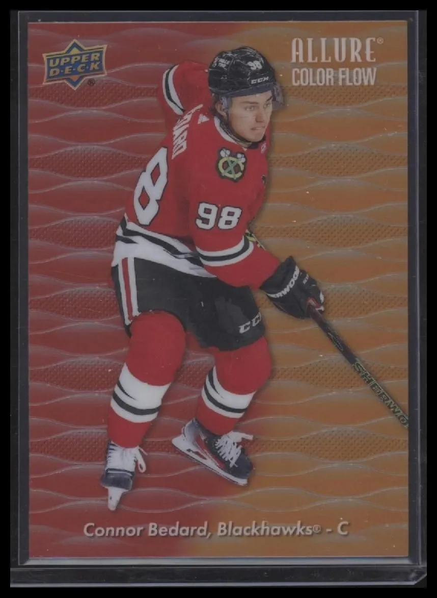 Product image for 2023 Upper Deck Allure Connor Bedard #CF-16 Color Flow - Red-Orange