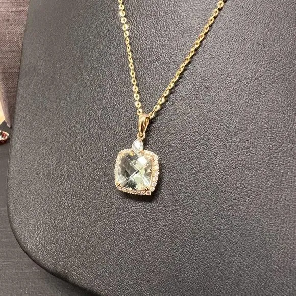 Product image for Bellarri Forever Young Collection 14k Aquamarine Diamond Pendant