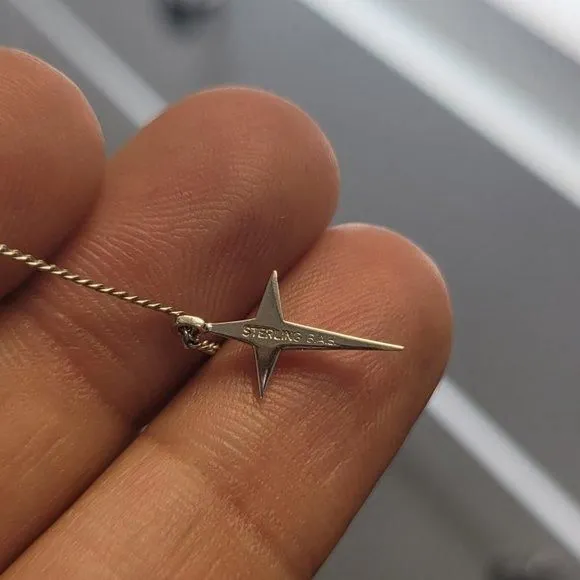 Product image for 14 1/2" Sterling Silver Cross Necklace