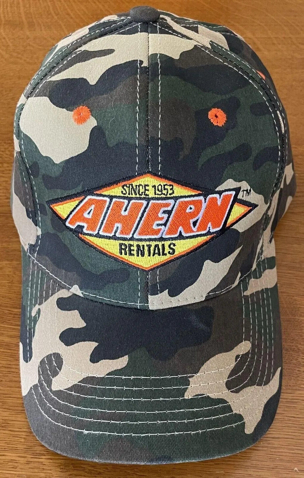 Product image for Ahern Rentals Camo Baseball Hat 100% Cotton Adult Small - pre-owned---good - Ahern Rentals