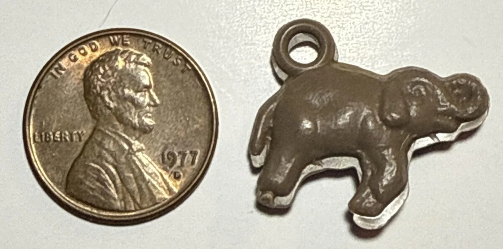 Product image for Vintage Elephant Cracker Jack Celluloid Charm 1E