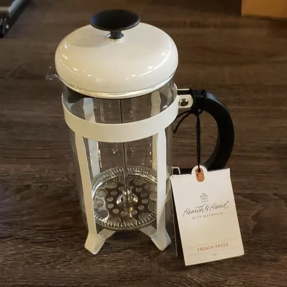 Product image for NEW! Hearth & Hand Magnolia White French Press