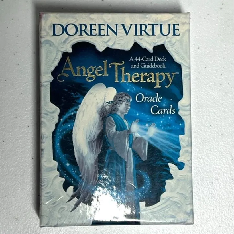 Product image for Angel Therapy Oracle Cards: A 44-Card Deck and Guidebook By Doreen Virtue 