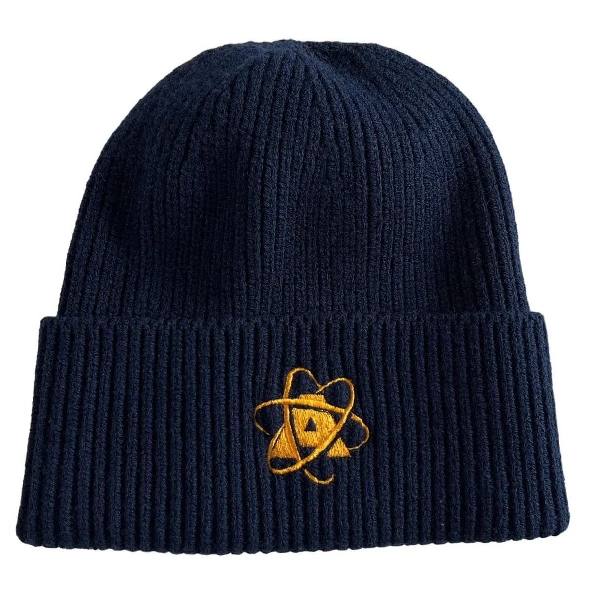 Product image for AtomicHub Navy Beanie Winter Cap Ribbed Stretchy Fit - pre-owned---good - AtomicHub