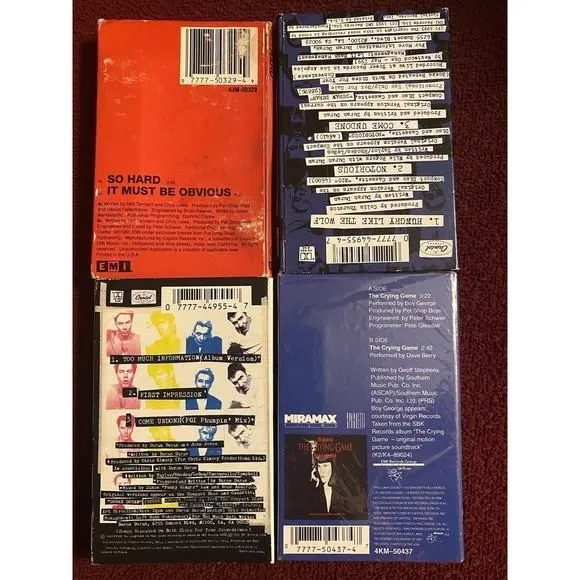 Product image for cassette tapes lot (4) Duran Duran Pet Shop Boys Boy George