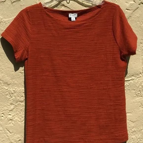 Product image for New W Tag Crinkle Orange J Crew shirt