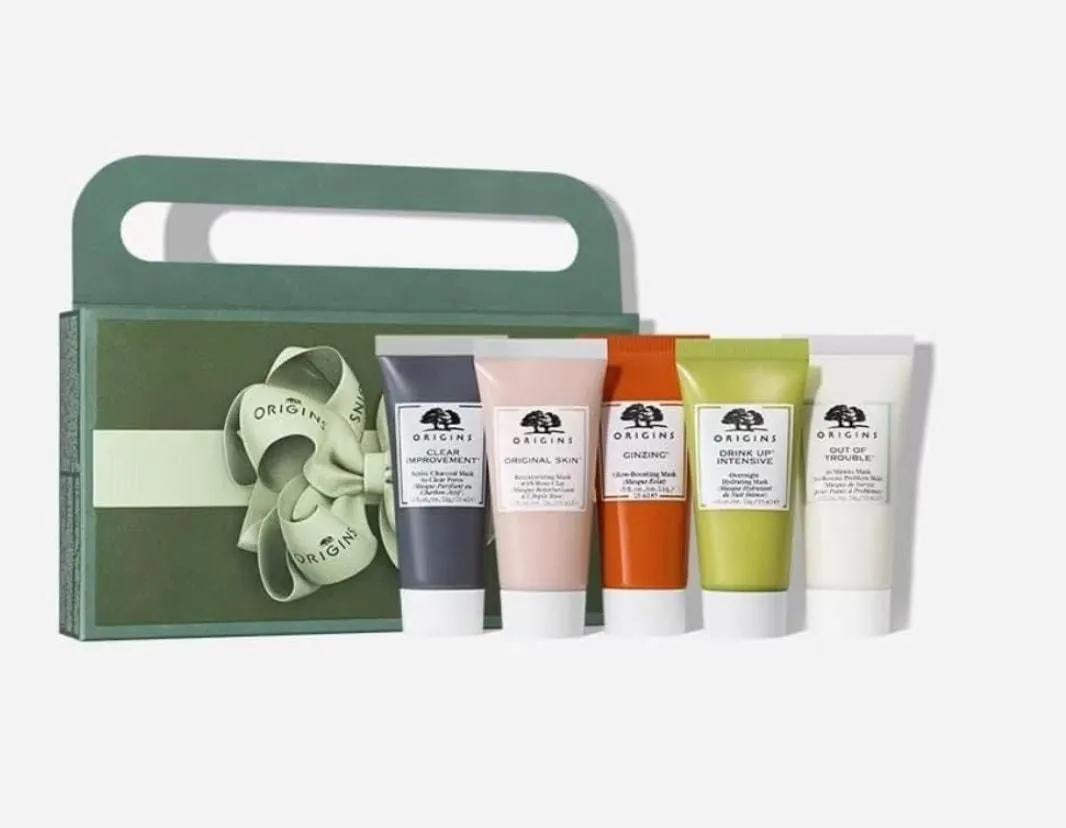 Product image for NEW $30 Origins Gifts for Me Time Five Piece Mini Essentials Set