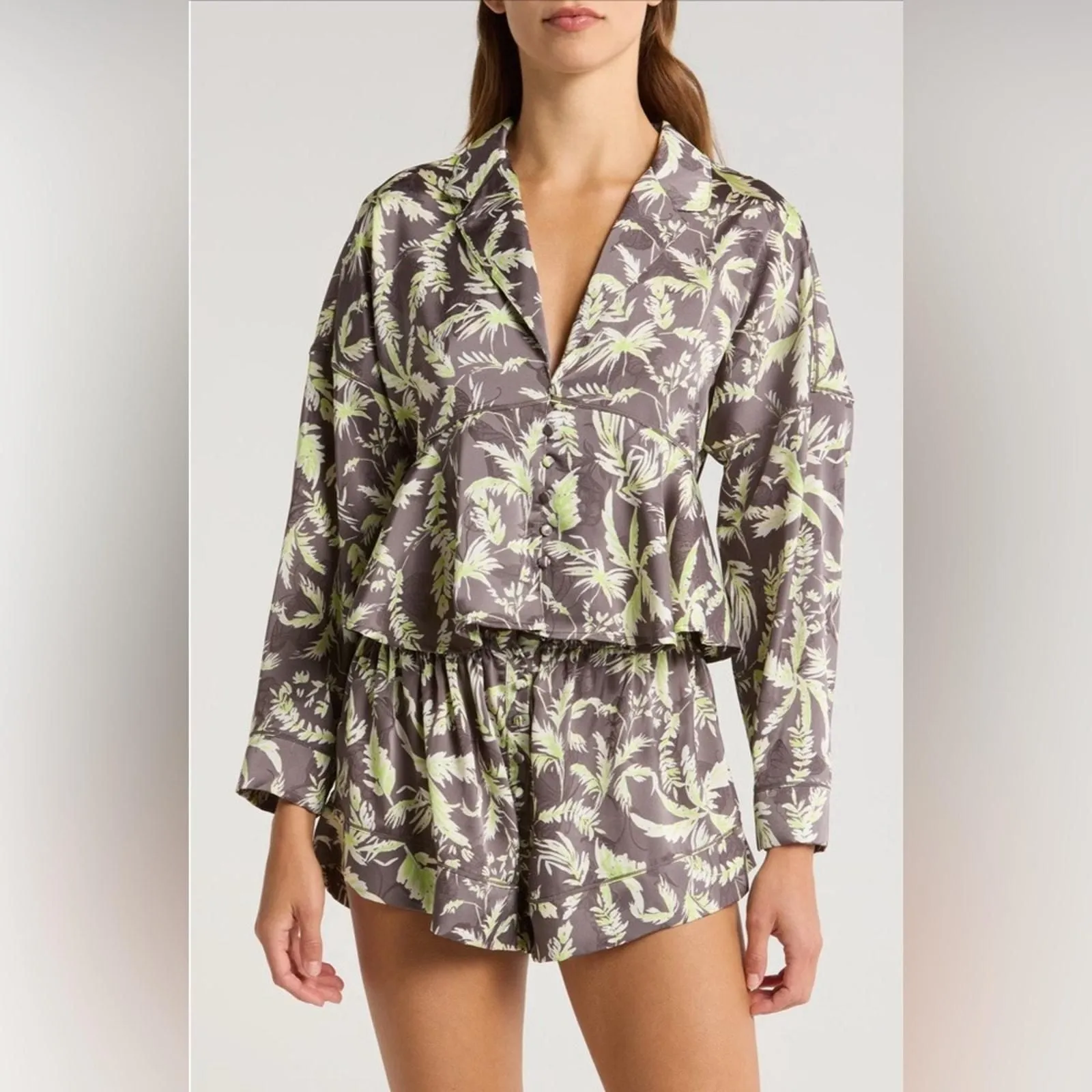 Product image for Free People Beauty Sleep Pajamas Volcanic Glass Combo Set NEW $88! - Free People