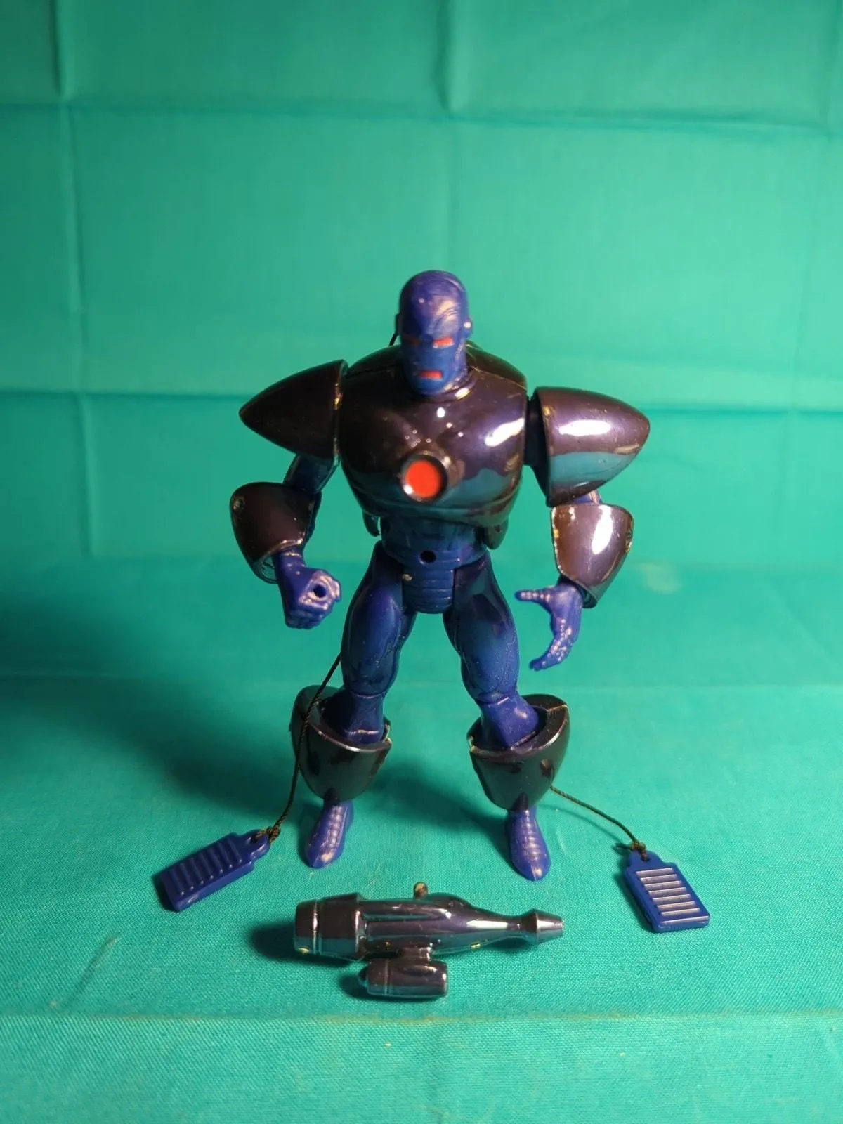 Product image for ToyBiz Iron Man Stealth Armor Figure Marvel Comic 1995 Complete