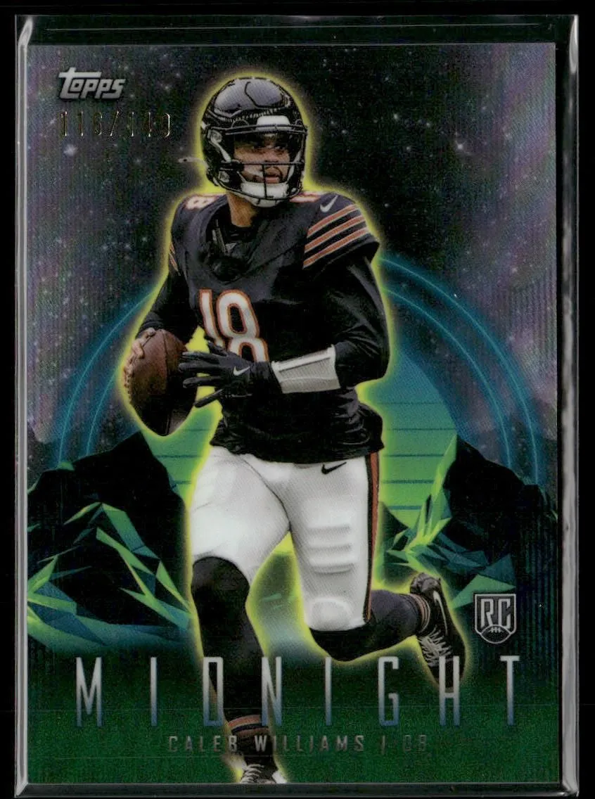 Product image for 2024 Topps Midnight Caleb Williams #1 Morning Rookie 116/149