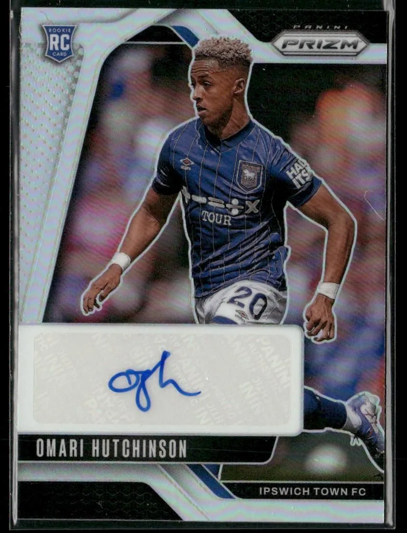 Product image for 2024-25 Panini Prizm Premier League Omari Hutchinson #S-OH Silver Auto 50/99 RC