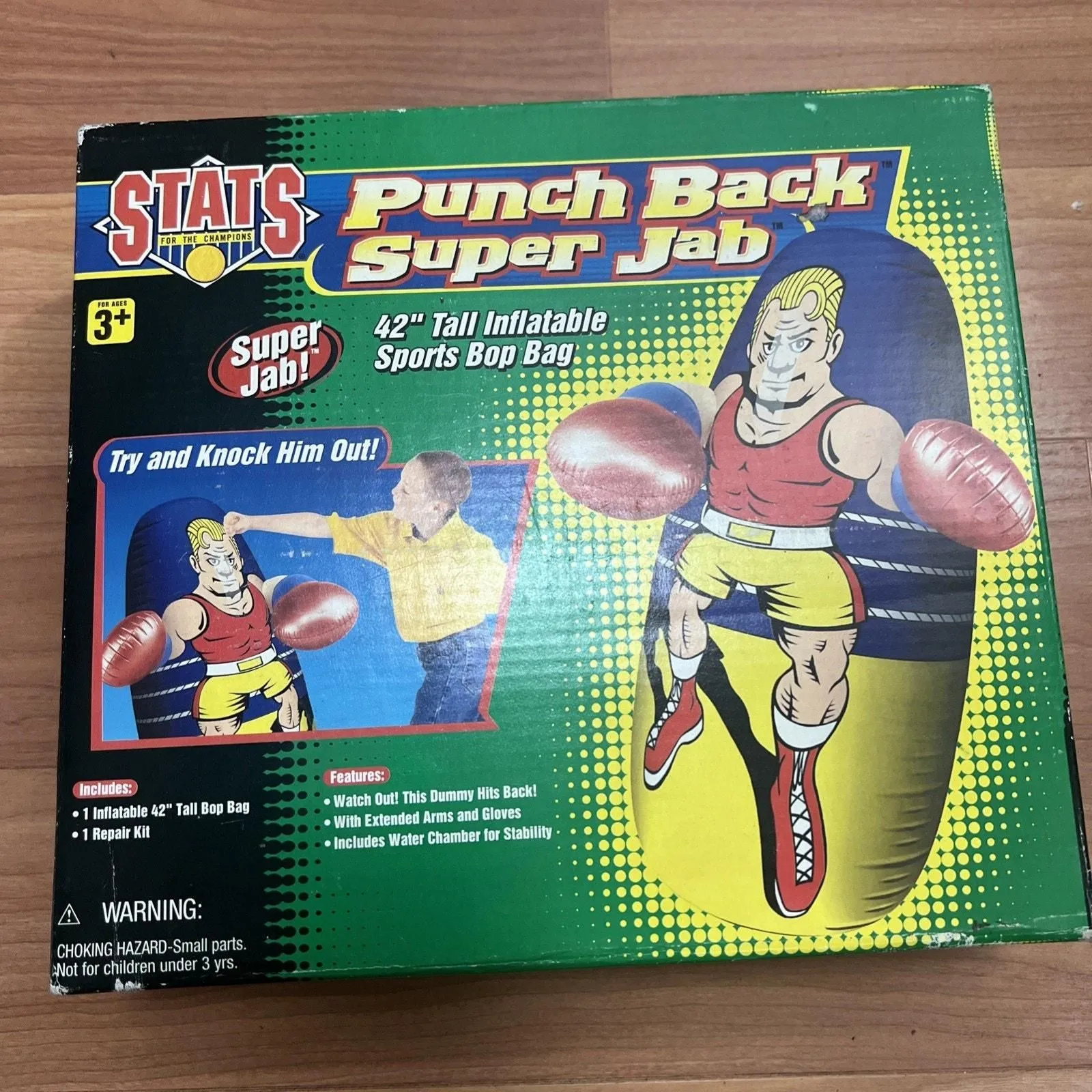 Product image for VINTAGE 1999 Toys R Us Exclusive Stats For The Champions Punch Bag Super Jab Bop