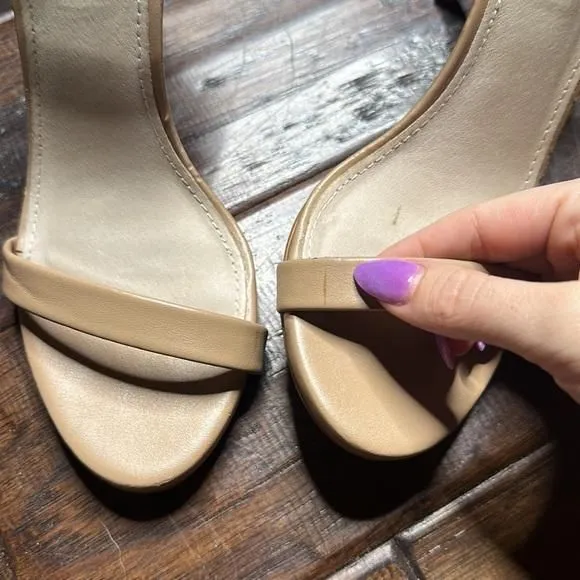 Product image for 🧵 STEVE MADDEN Nude Heeled Sandals