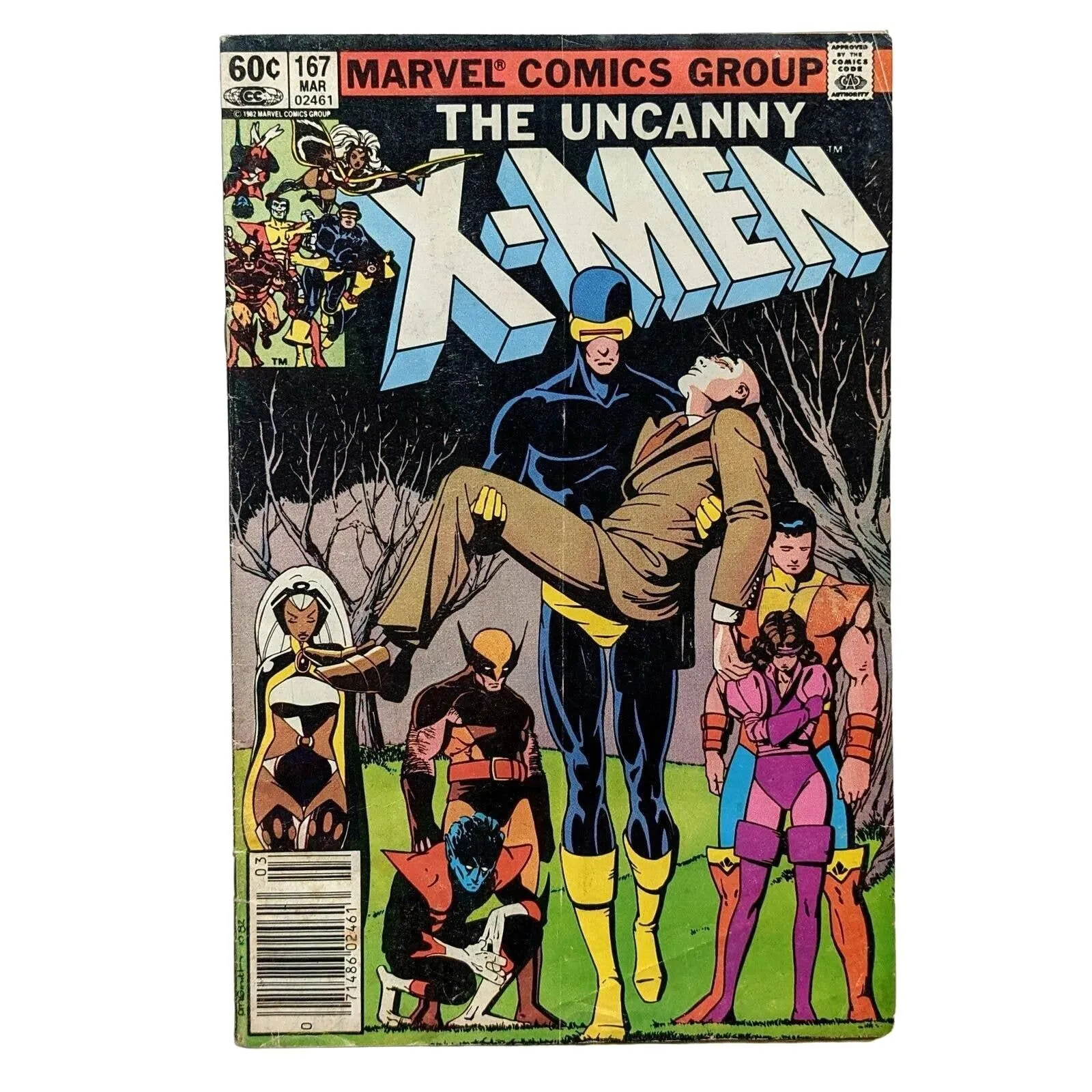 Product image for Uncanny X-Men (Vol 1) #167 - FN (Marvel, 1983) Bronze Age Cyclops Professor X