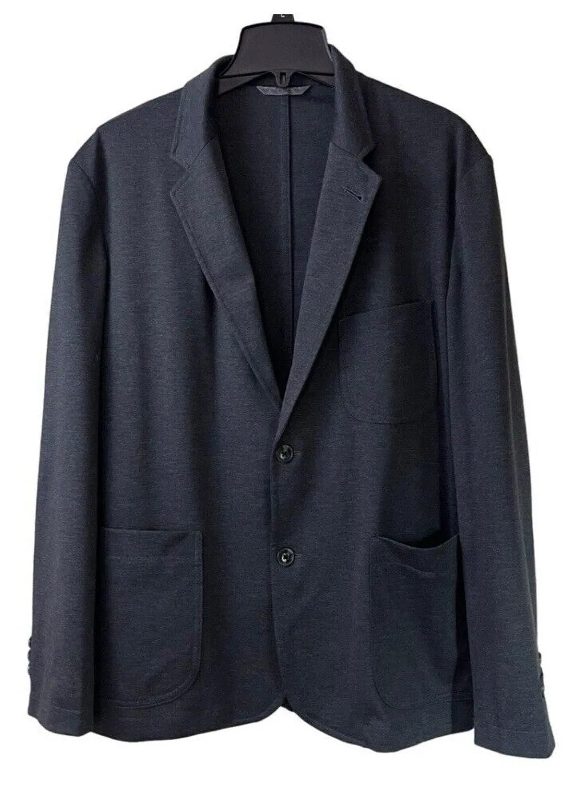 Product image for Nautica Mens Blazer Jacket Mens Large Gray 2 Button Cotton Blend Sport Coat NEW - new-with-tags