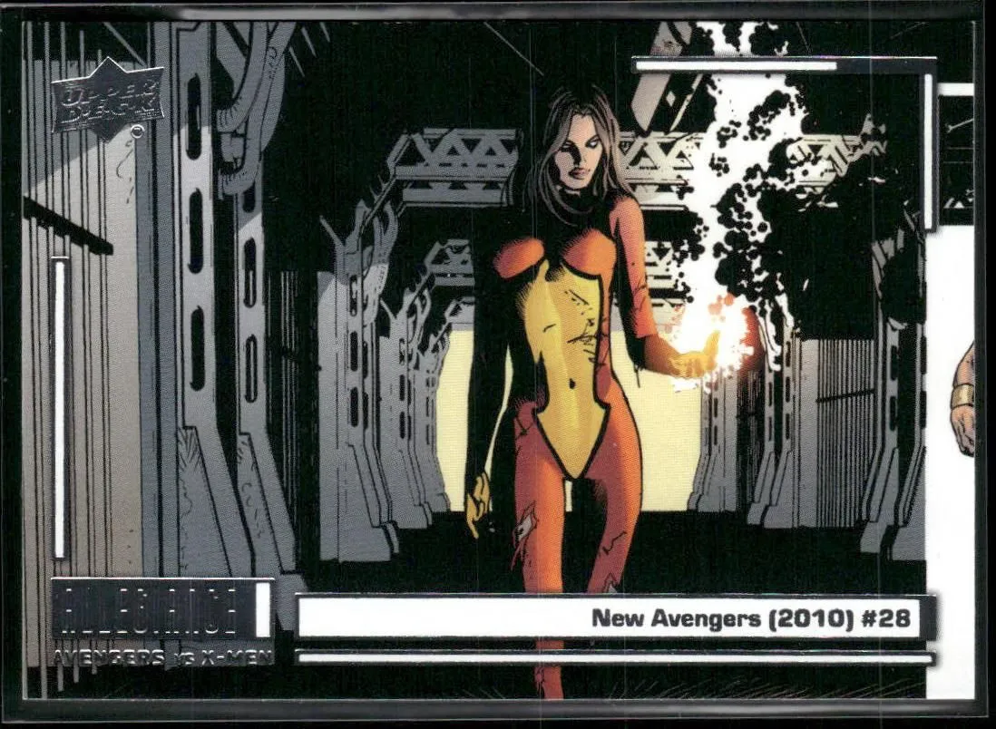 Product image for 2023 UD Marvel Allegiance Avengers vs X-Men Chapters Card 19 New Avengers (2010) #28 Spider-Woman