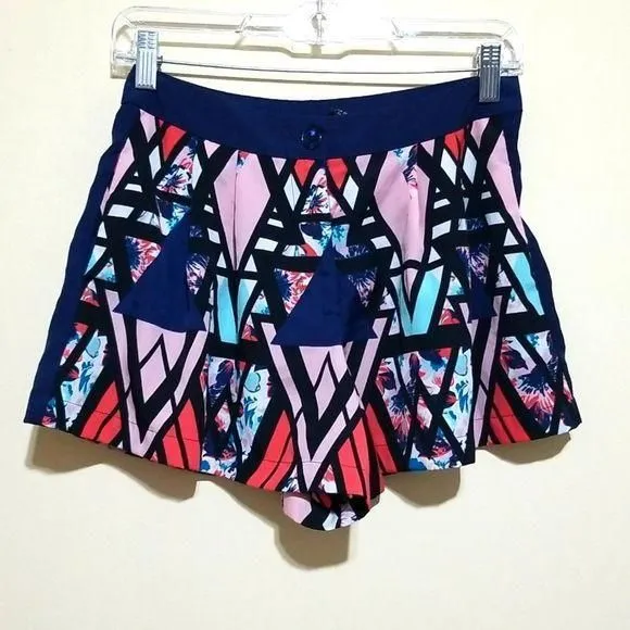 Product image for Fire Los Angeles Blue Multicolored Shorts Sz Small