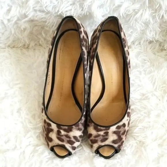 Product image for Giuseppe Zanotti Animal Print Pumps Sz 7.5