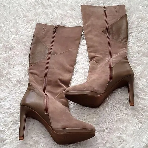 Product image for Antonio Melani Tan Knee High Boots Sz 8M