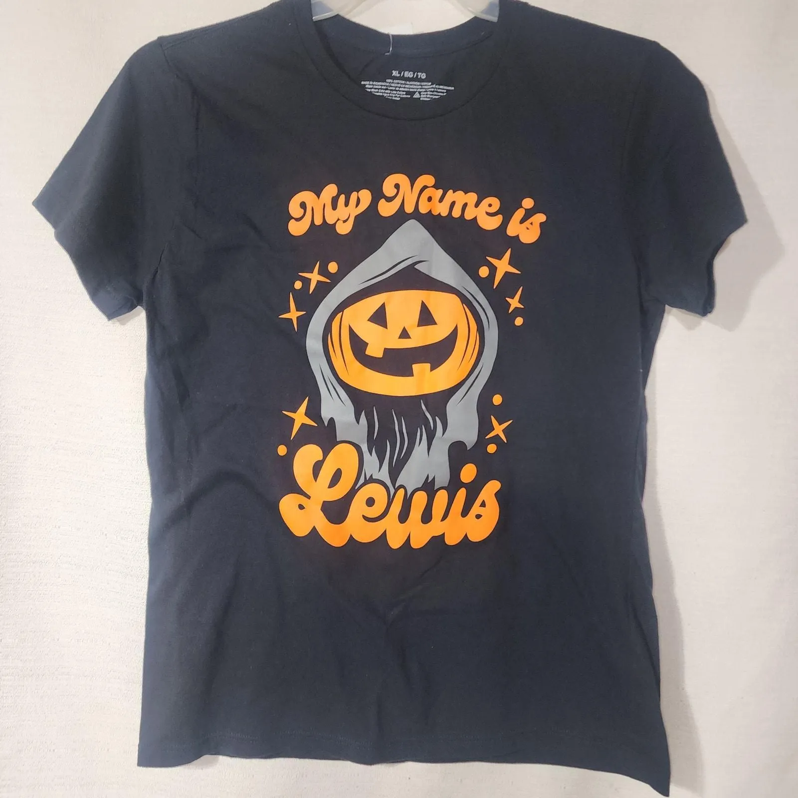 Product image for My Name is Lewis Halloween shirt men's XL