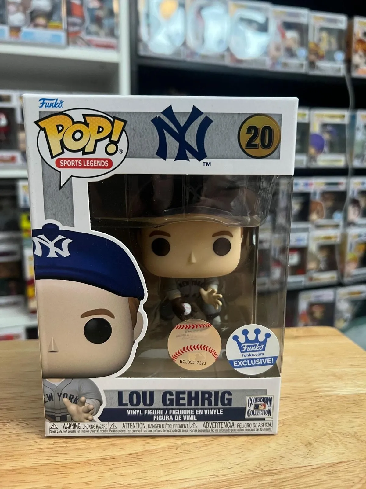 Product image for EXCLUSIVE Lou Gehrig Funko Pop #20 Yankees Sports Legends New York NYC MLB Shop