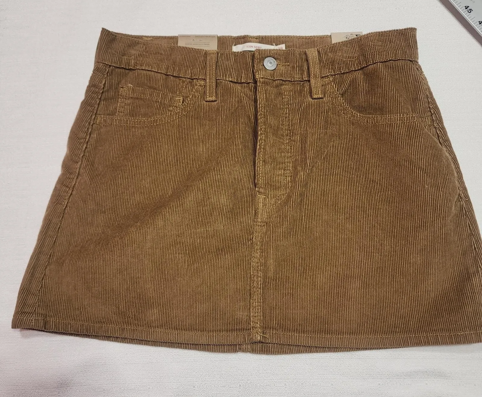 Product image for Levi's Icon corduroy skirt W28''x L15'' NWT-button fly - new-with-tags - Levi's
