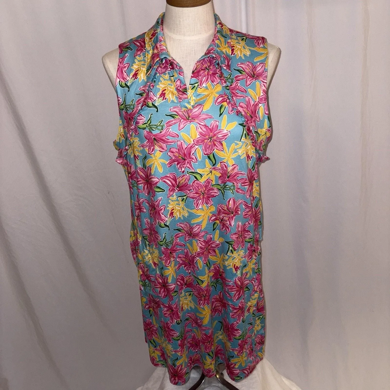 Product image for X By Gottex Women's Floral Golf Tennis Dress Size Large EUC - Gottex