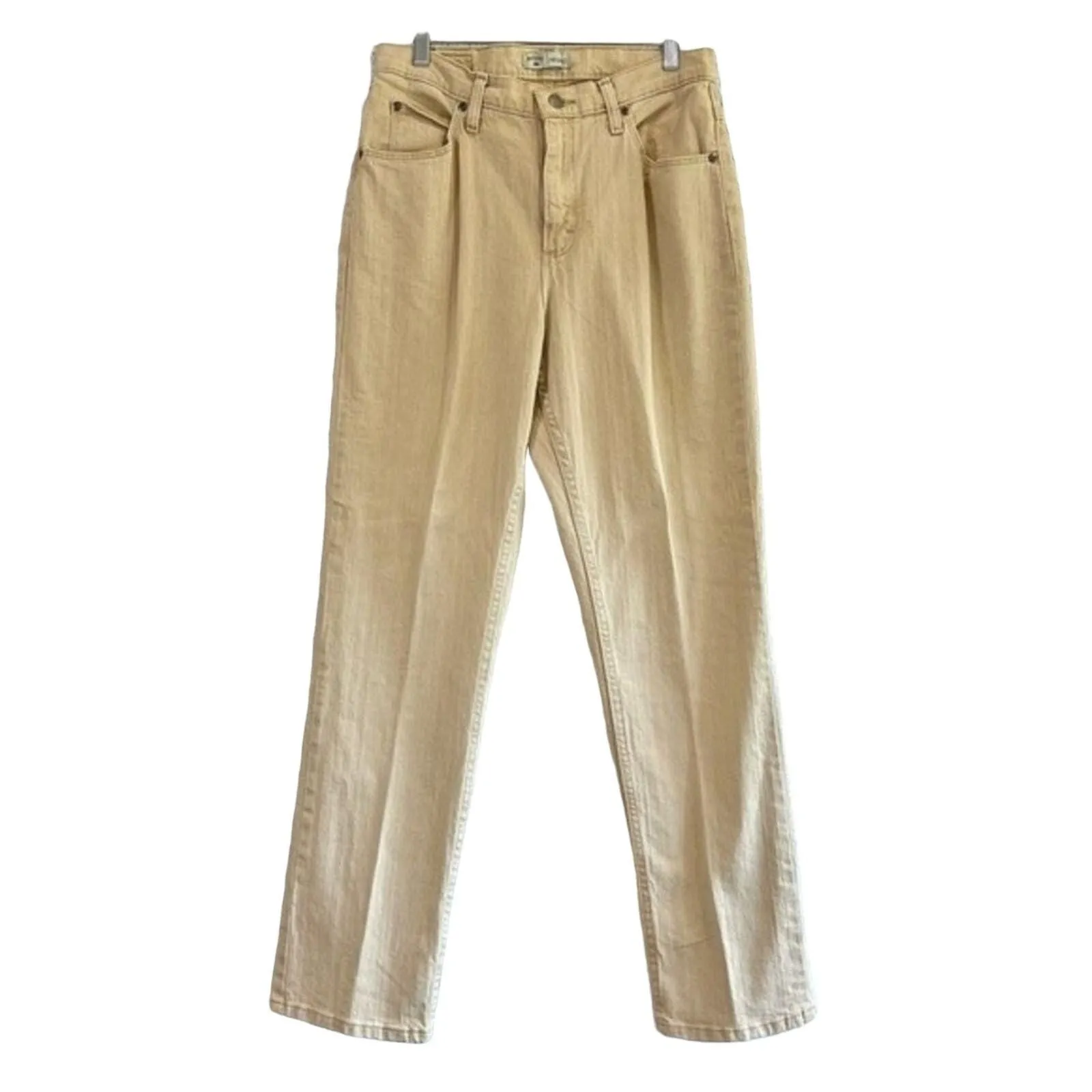 Product image for Lee Riders Women's 10M Khaki Denim Bootcut Straight Leg Jeans - pre-owned---good - Riders by Lee