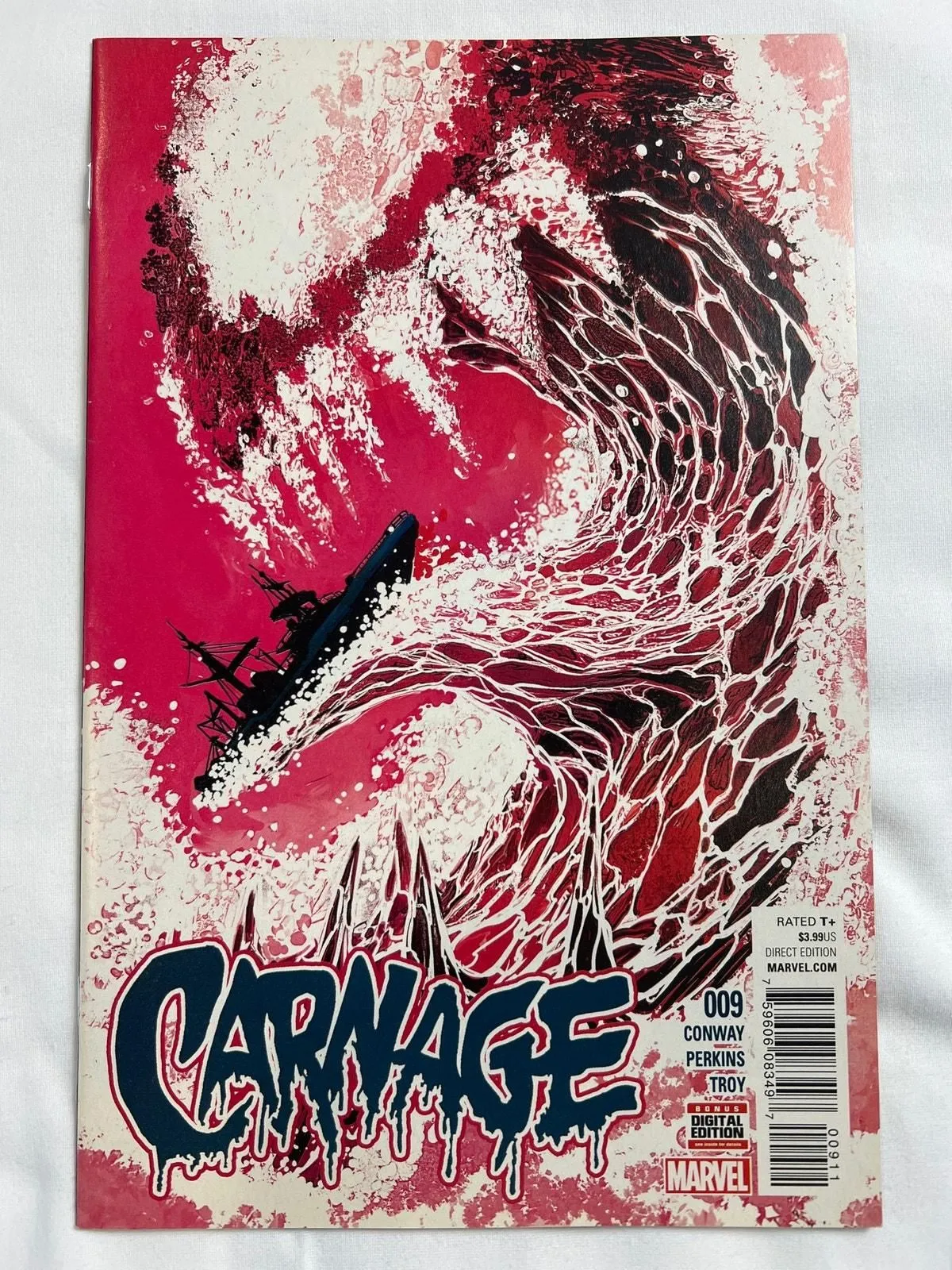 Product image for CARNAGE #9 1st PRINT MARVEL COMIC 2016 MIKE DEL MUNDO COVER - good