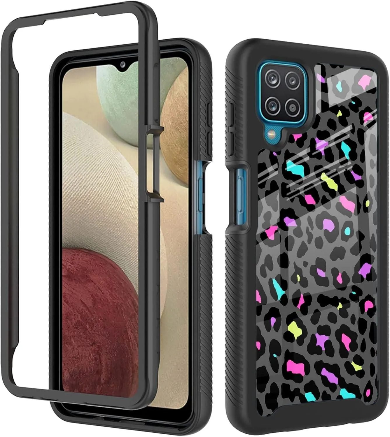 Product image for Samsung Galaxy A12 Hard Case Case Colorful Leopard Cheetah Design Shockproof - Samsung Galaxy A12 - brand-new