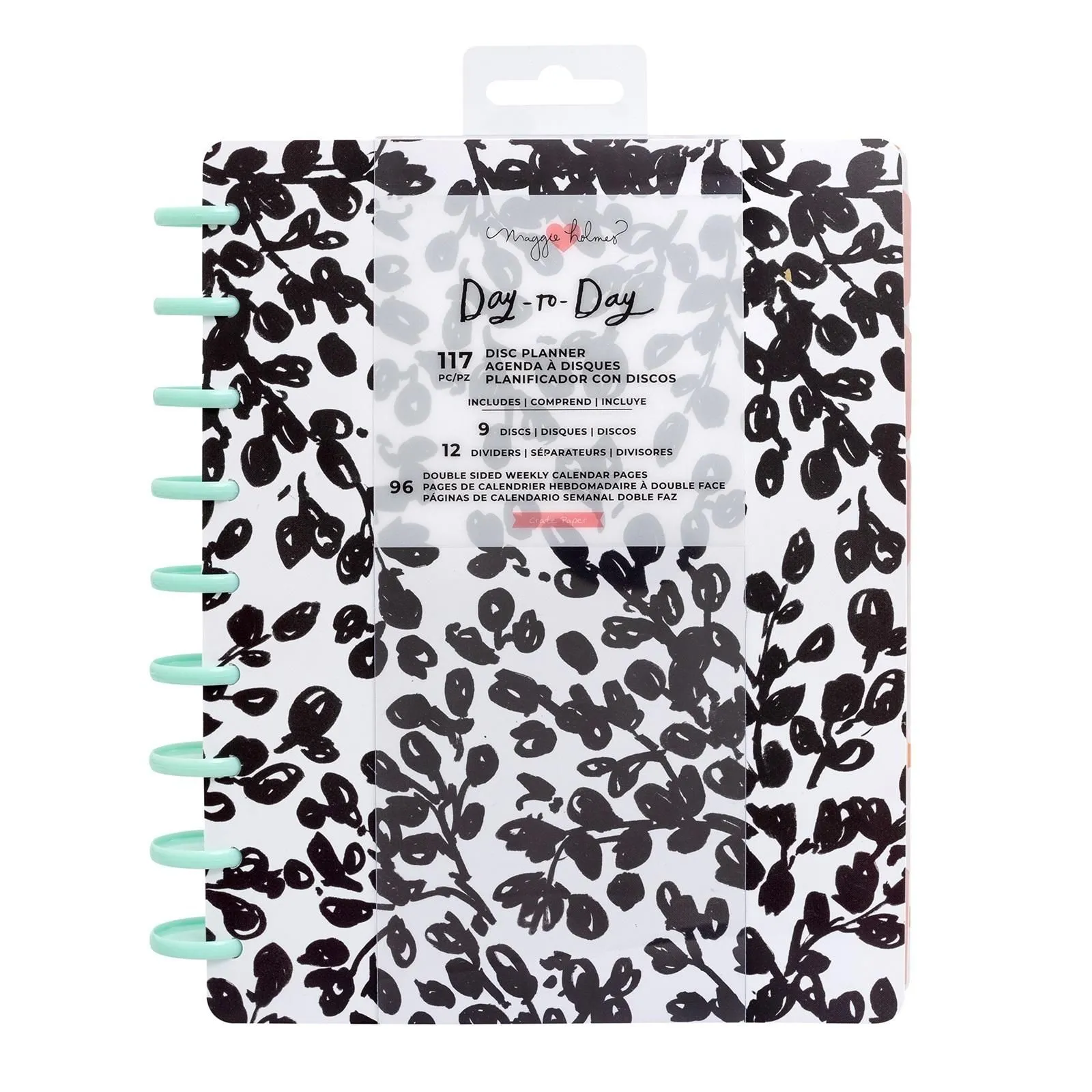 Product image for 0mhp Maggie Holmes Maggie Holmes Day-to-Day Undated 12 Month Planner 7.5" X 9.5" choose 1