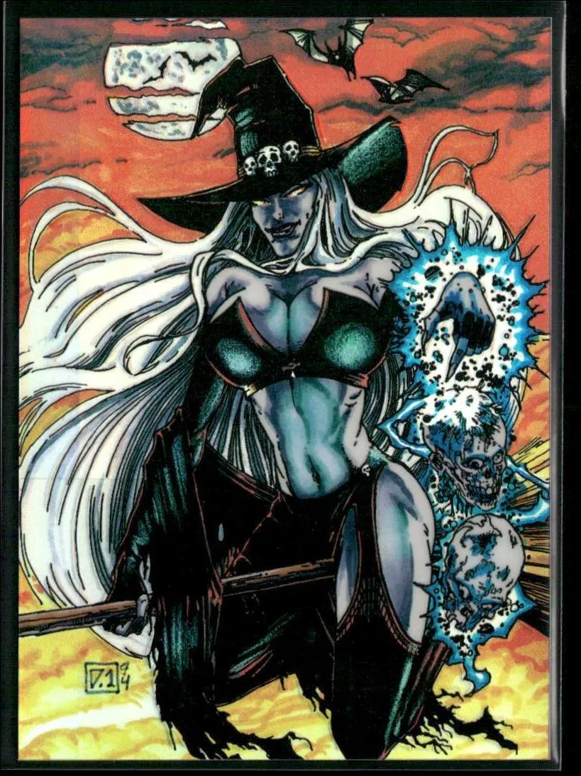 Product image for 1994 Lady Death Series I Card 36 All Hallow's Eve Holochrome