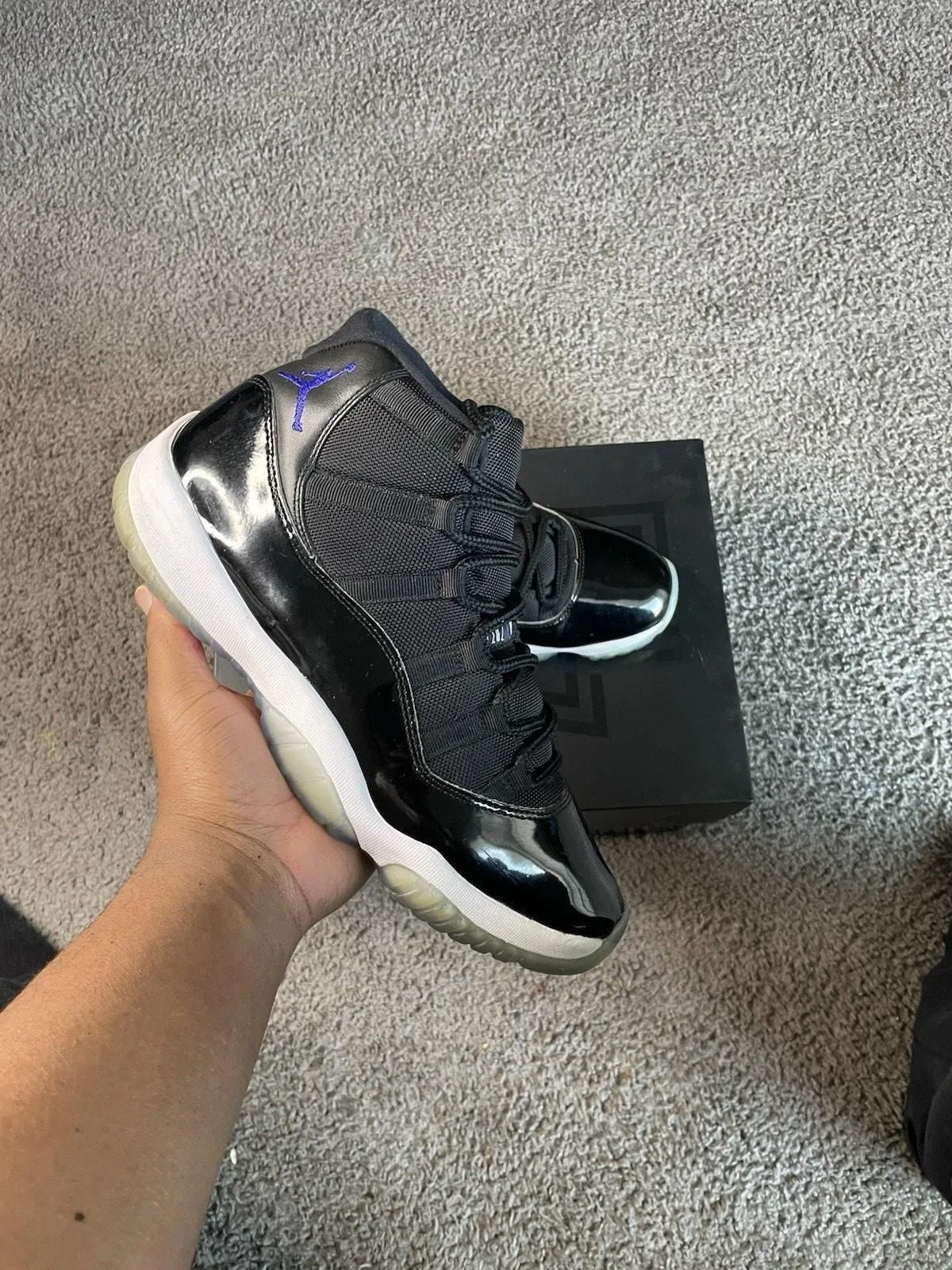 Product image for Size 11 - Air Jordan 11 Retro High Space Jam Blue Black Leather (378037-003) - Jordan