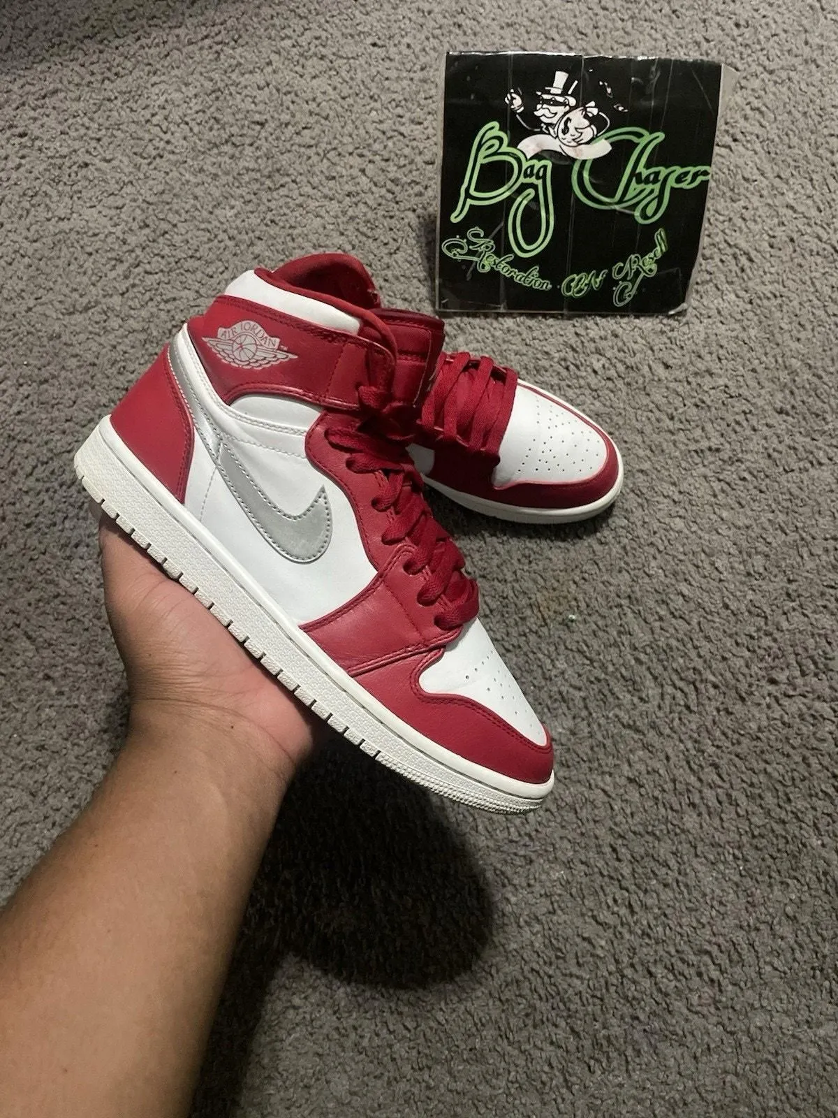 Product image for Size 8 - Air Jordan 1 Retro High Silver Medal 2016-Ships Asap - Jordan