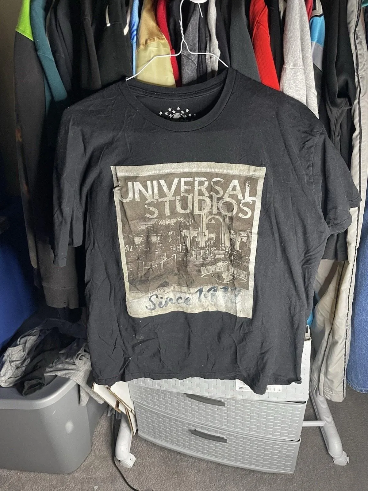 Product image for Size XL- Universal Studios Since 1912 Vintage Style Theme Park Graphic T-Shirt - Universal Studios Monsters