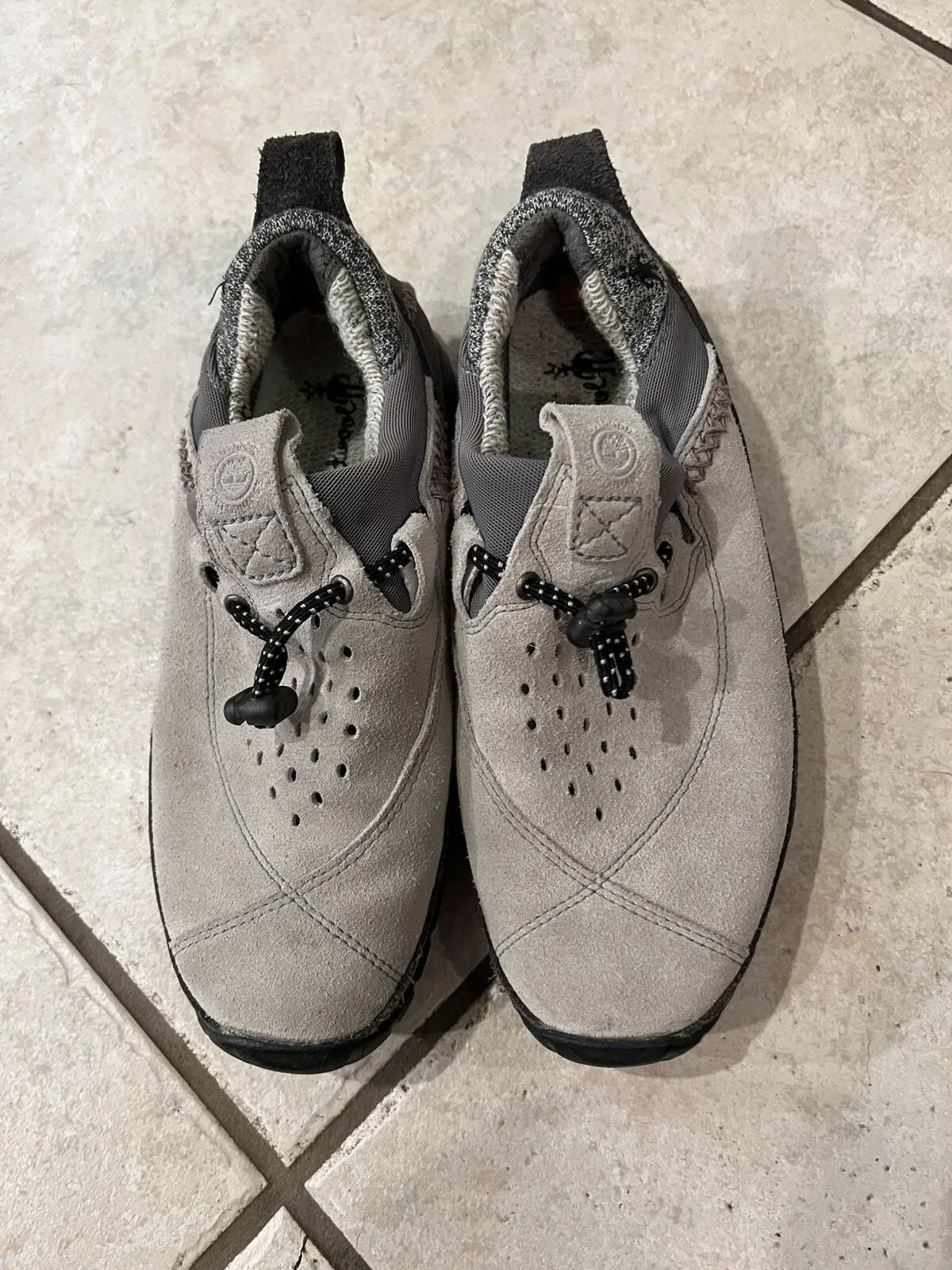 Product image for Timberland X Smartwool Gray Slip On Power Sport Suede Lined Power Lounger Sz 5 - Timberland